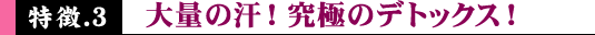 大量の汗！究極のデトックス！
